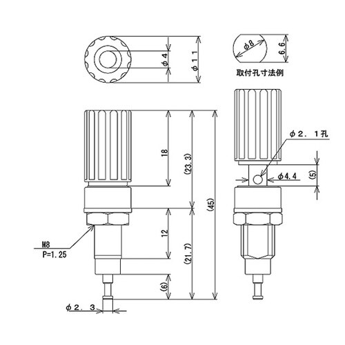 T−3025−B 絶縁ターミナル