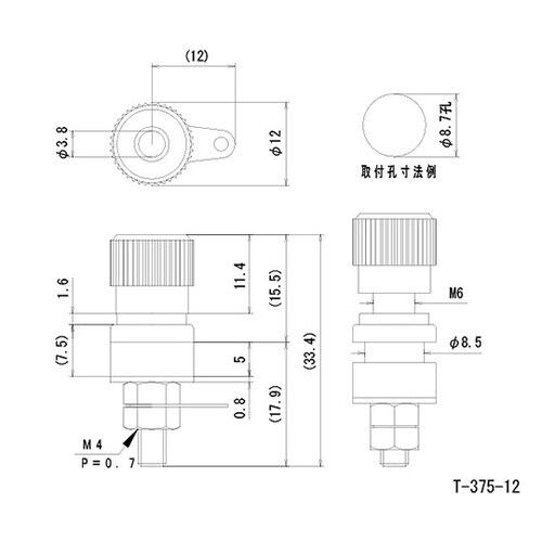 T−375−12−R 絶縁ターミナル