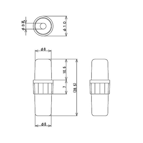 ヒューズホルダー 中継型 250V−3A