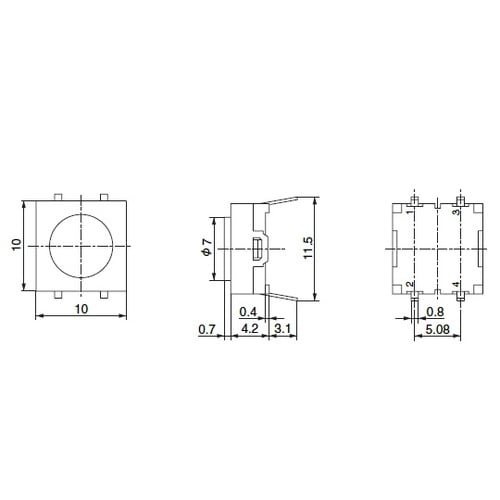 JB−15HFBP2 タクティルスイッチ