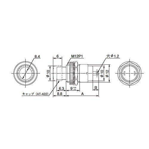 押しボタンスイッチ OFF−(ON) 単