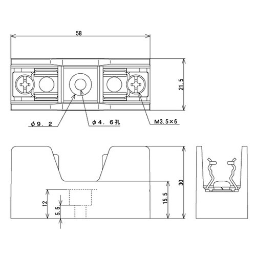 F−7135 ベースヒューズホルダー