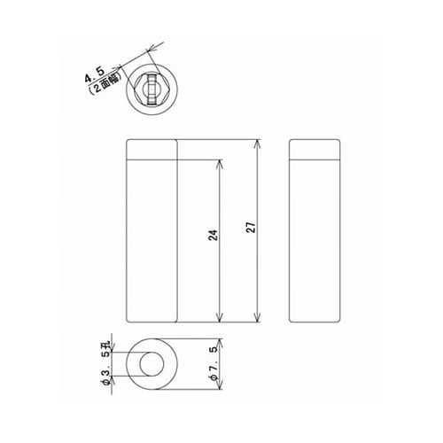 TJ−2−J−B チップジャック 黒