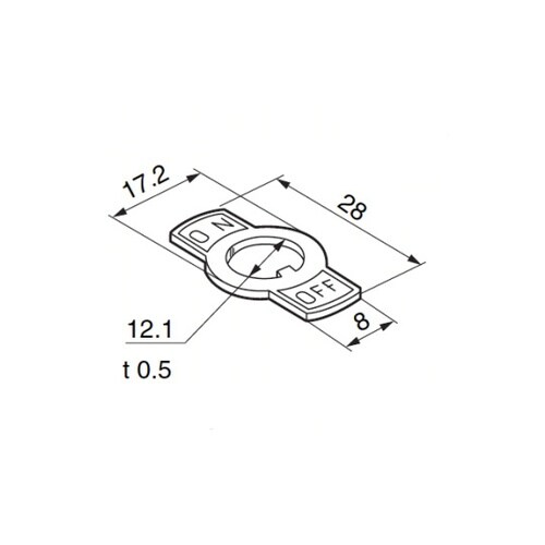 AT−214 M12ブッシング小型文字板