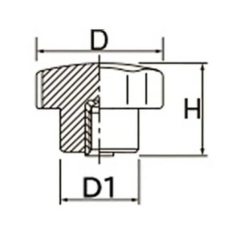 M4 雌ねじノブ EA948AD−1