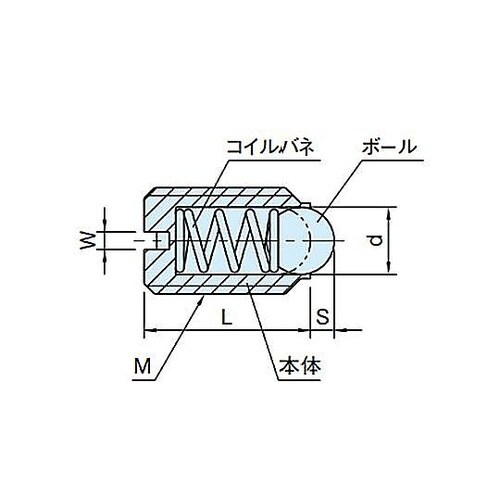 M6 ボールプランジャー(樹脂製) EA