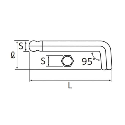HLDS200−1.5 六角棒レンチ