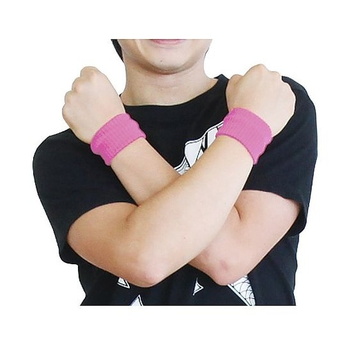 ダンスリストバンド 桃 1組(2個入)