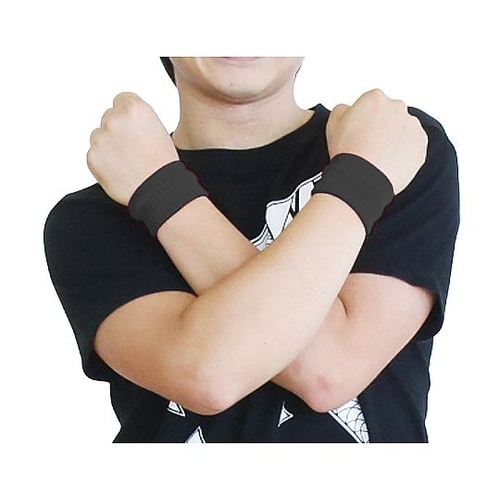 ダンスリストバンド 黒 1組(2個入)