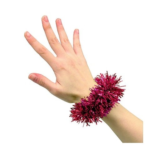 2957 キラキラリストバンド 赤