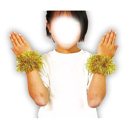 2959 キラキラリストバンド 金