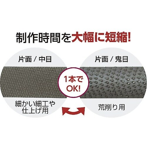 やすり半丸 中目/鬼目 50461