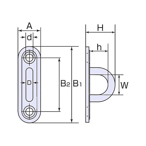 PD−5 ステンレス パッドアイ #5