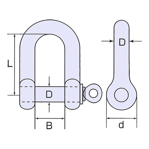 PC−9 ステンレス シャックル #9