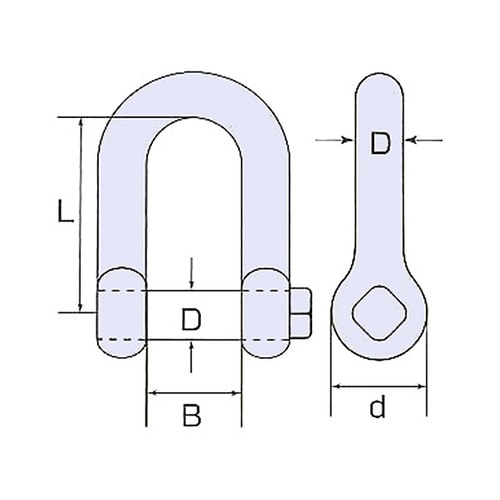 QS−6 角頭シャックル #6
