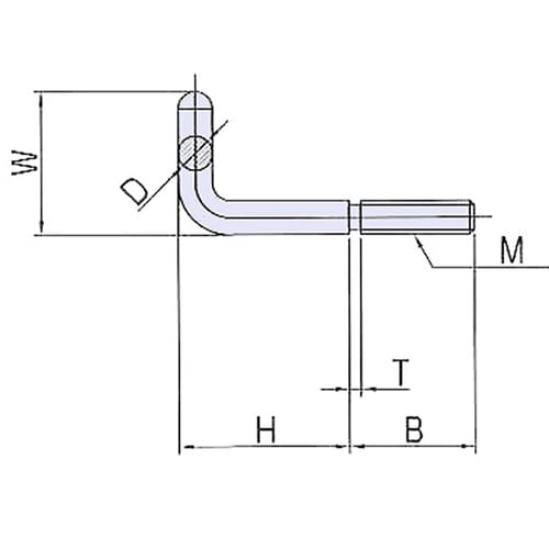 LFB−10 Lフックボルト #10