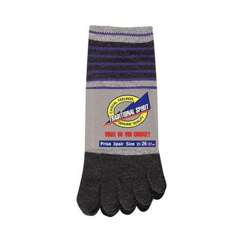 S−445マリンボーダー3足カラー5本指