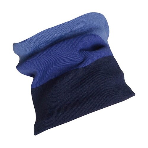 B−22 ボーダーネックウォーマーブルー