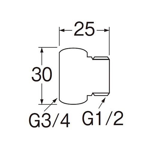 JT25−5配管継手20×13アダプター