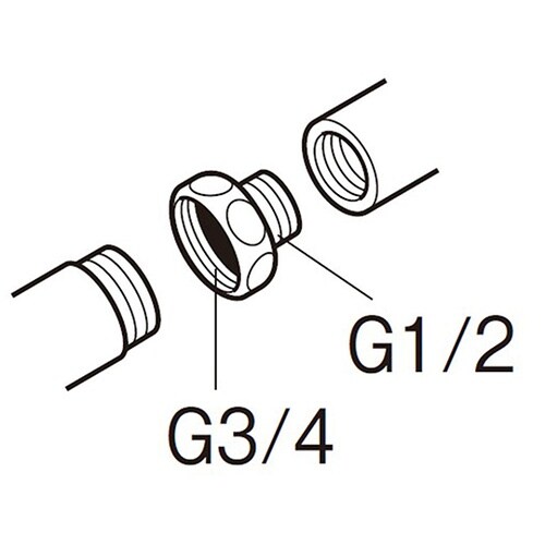 JT25−5配管継手20×13アダプター