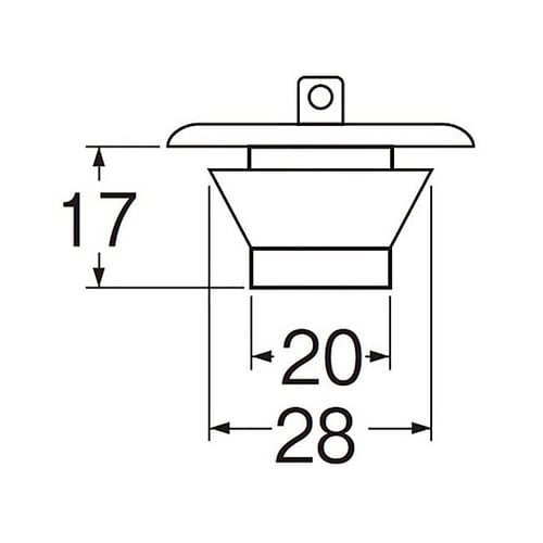 PH27−28クサリ付ゴム栓26ー28用