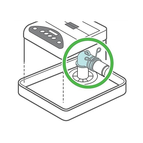 洗濯機用排水トラップエルボ 排水ホース差