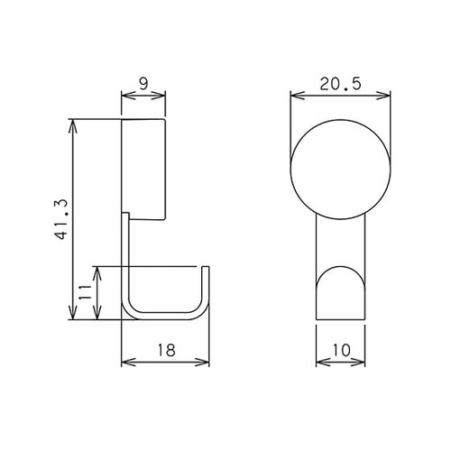 MS−30W シッポフック ホワイト