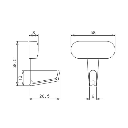 MJ−023I ワイドフック・ダブル