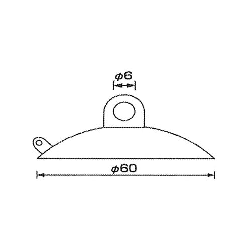 強力ファミリー吸盤 くもり横穴式 HR−