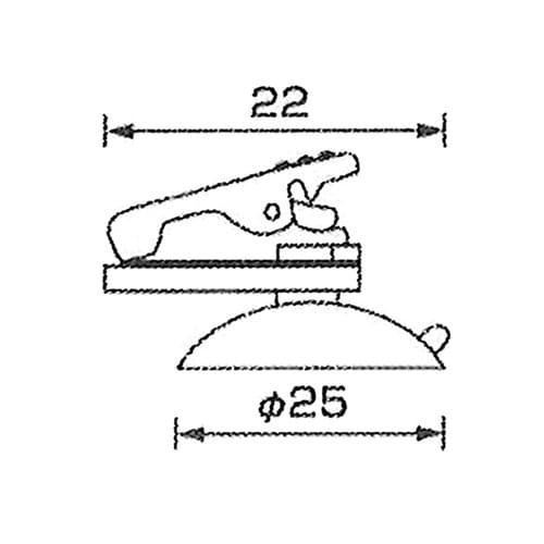 HR−689強力ファミリー吸盤クリップ白