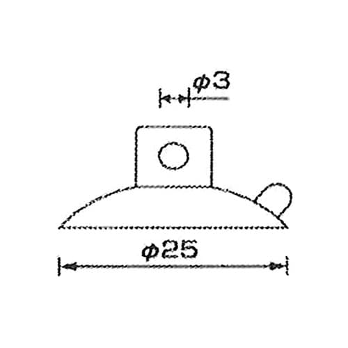 HR−668強力ファミリー吸盤横穴式3個