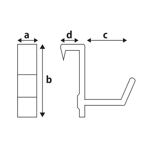 Y−7207−2 BS特上ナゲシ掛黒2個