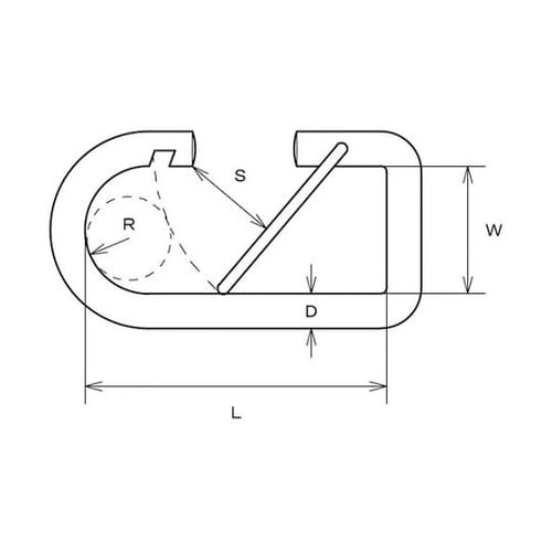 B2741 O型フック ベルト用