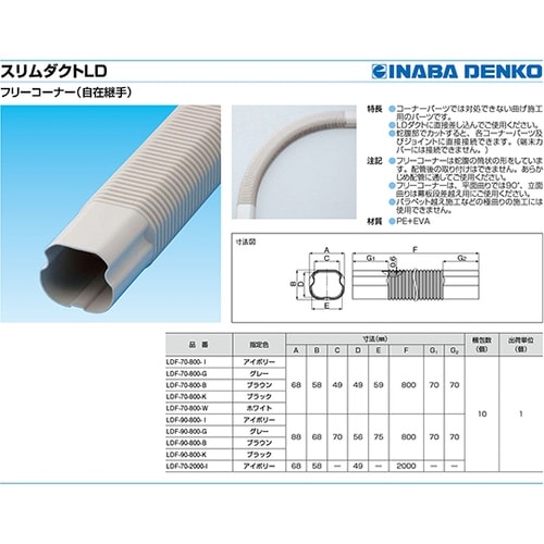 LDF−90−800−B フリーコーナー