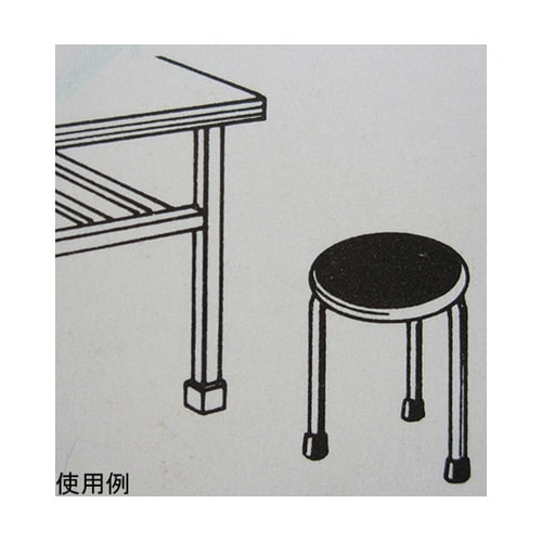 6A118H パイプ足ゴム 黒丸18mm