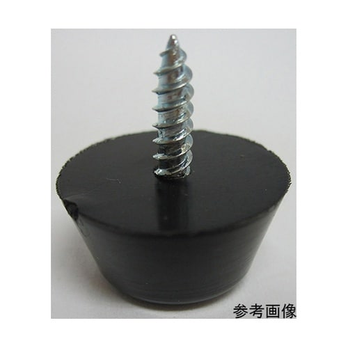 6A136H 底当ゴム 黒丸 20mm