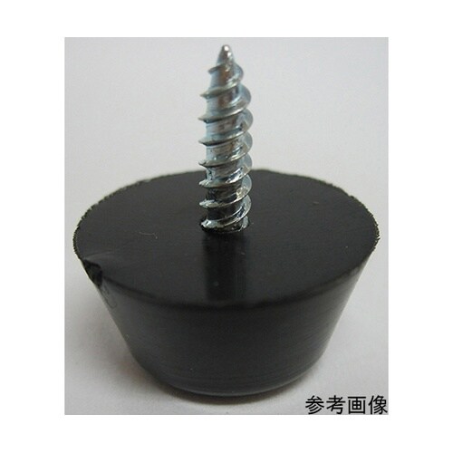 6A137H 底当ゴム 黒丸 22mm