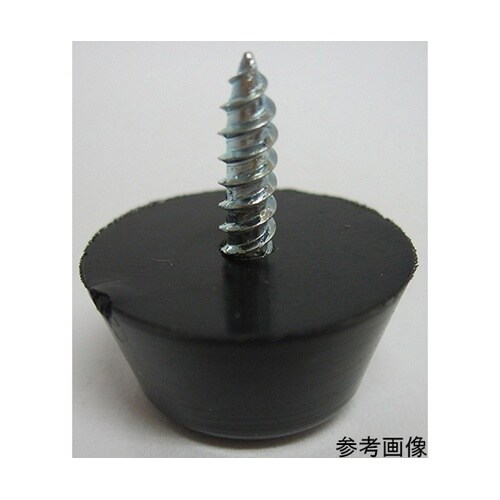 6A138H 底当ゴム 黒丸 30mm
