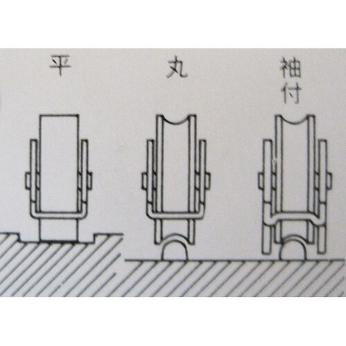 3B001H ショウレックス戸車 丸4個