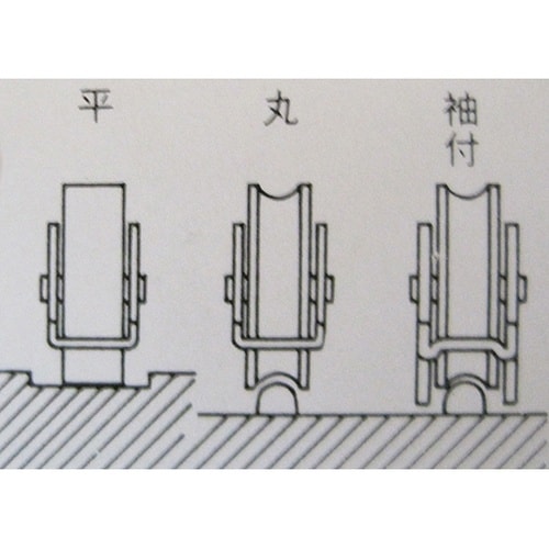 3B007H ナイロン戸車 丸 25mm