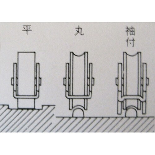 3B009H ナイロン戸車 丸 36mm