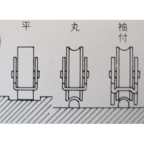 3B010H ナイロン戸車 平 25mm
