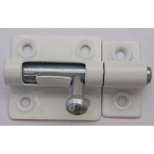 7B602H カラー丸棒ラッチ 白 中