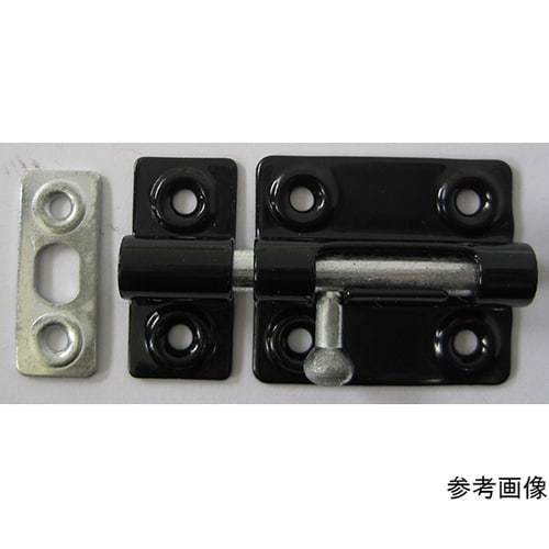 7B605H カラー丸棒ラッチ 黒 中