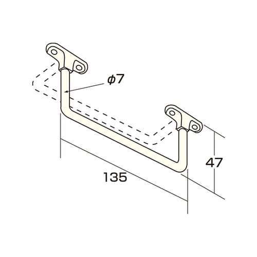 AP−052W バーフック 可動式