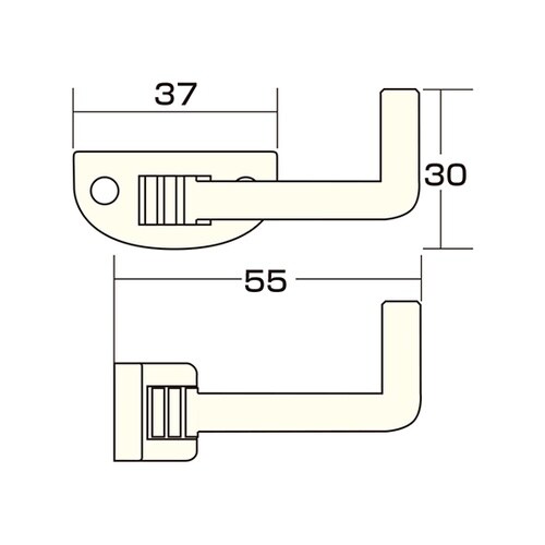 AP−073G 回転フックL型 GB