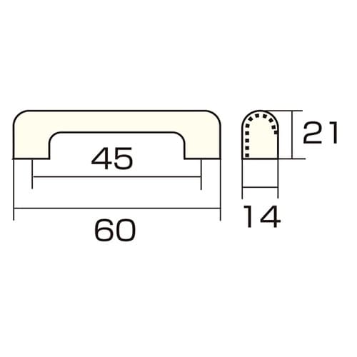 AP−293E PCローズ取手 60mm