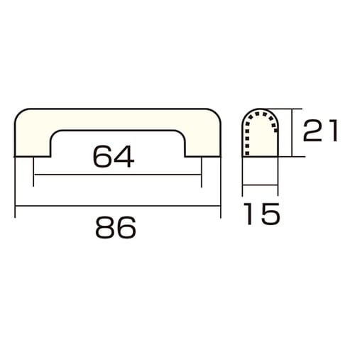 AP−294E PCローズ取手 86mm