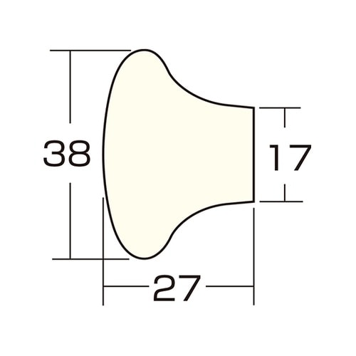 AP−553B 陶器ツマミ 38mm