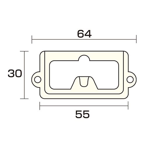 AP−555C カード引手 小 クローム